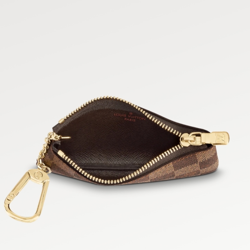LOUIS VUITTON LV Key Pouch Cleft Damier Eben